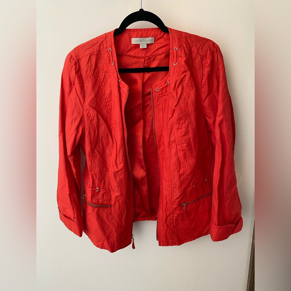 Laura Ashley Bright Orange Jacket
